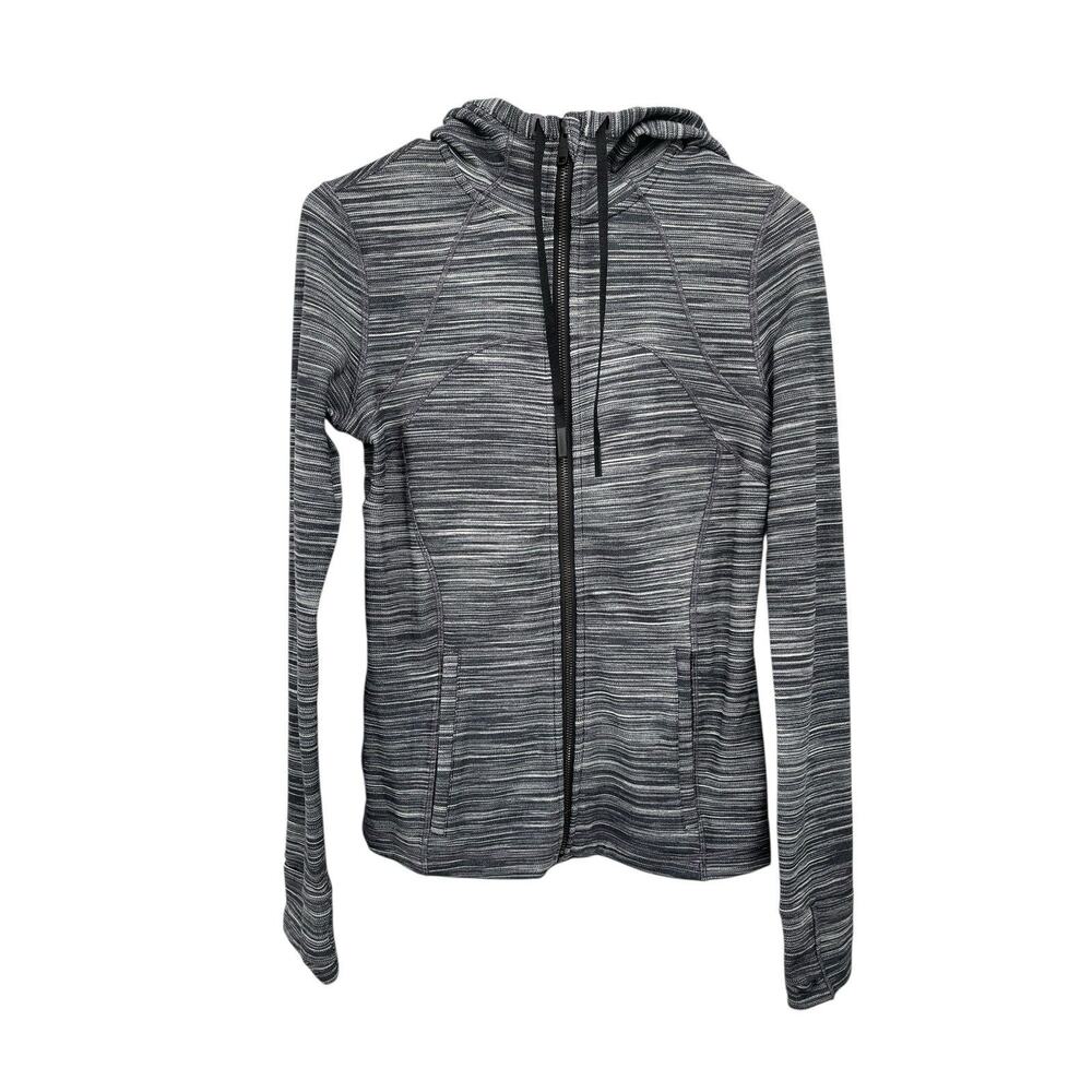 Lululemon Hooded Define Jacket Space Dye Heathered Herringbone Size 8